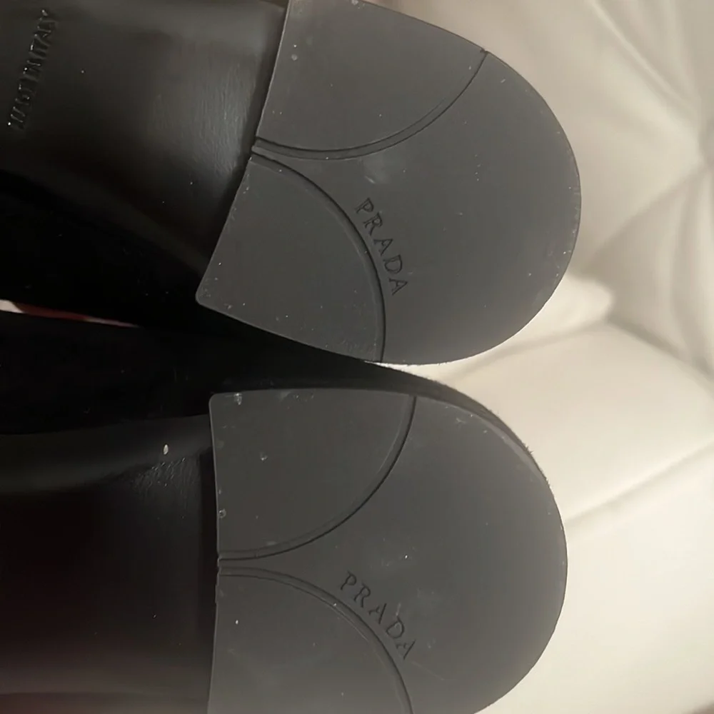 Prada Satin Flats With Rhinestone Buckle - Picture 6 of 12